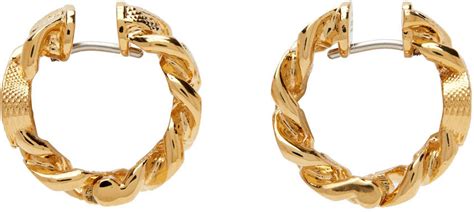 gucci earrings gold hoops|gucci interlocking gg earrings.